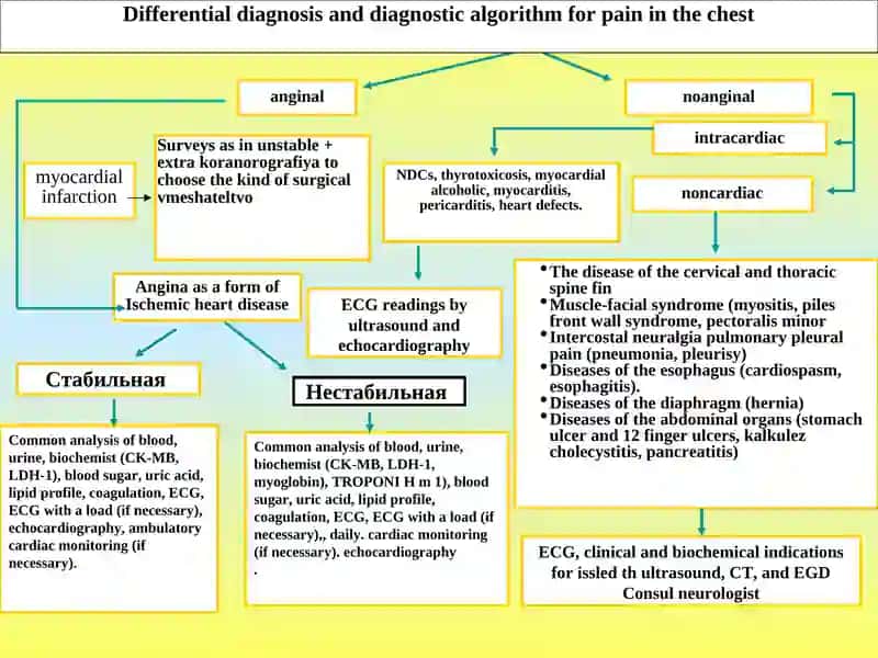 The differential diagnosis of pain in the chest 4