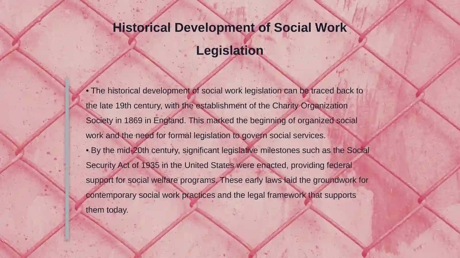 Categories and legislation of social work 4
