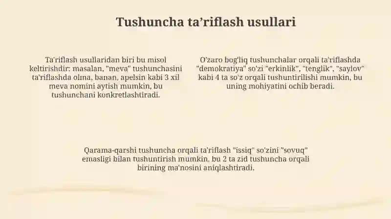 Tushuncha taʼriflash 4