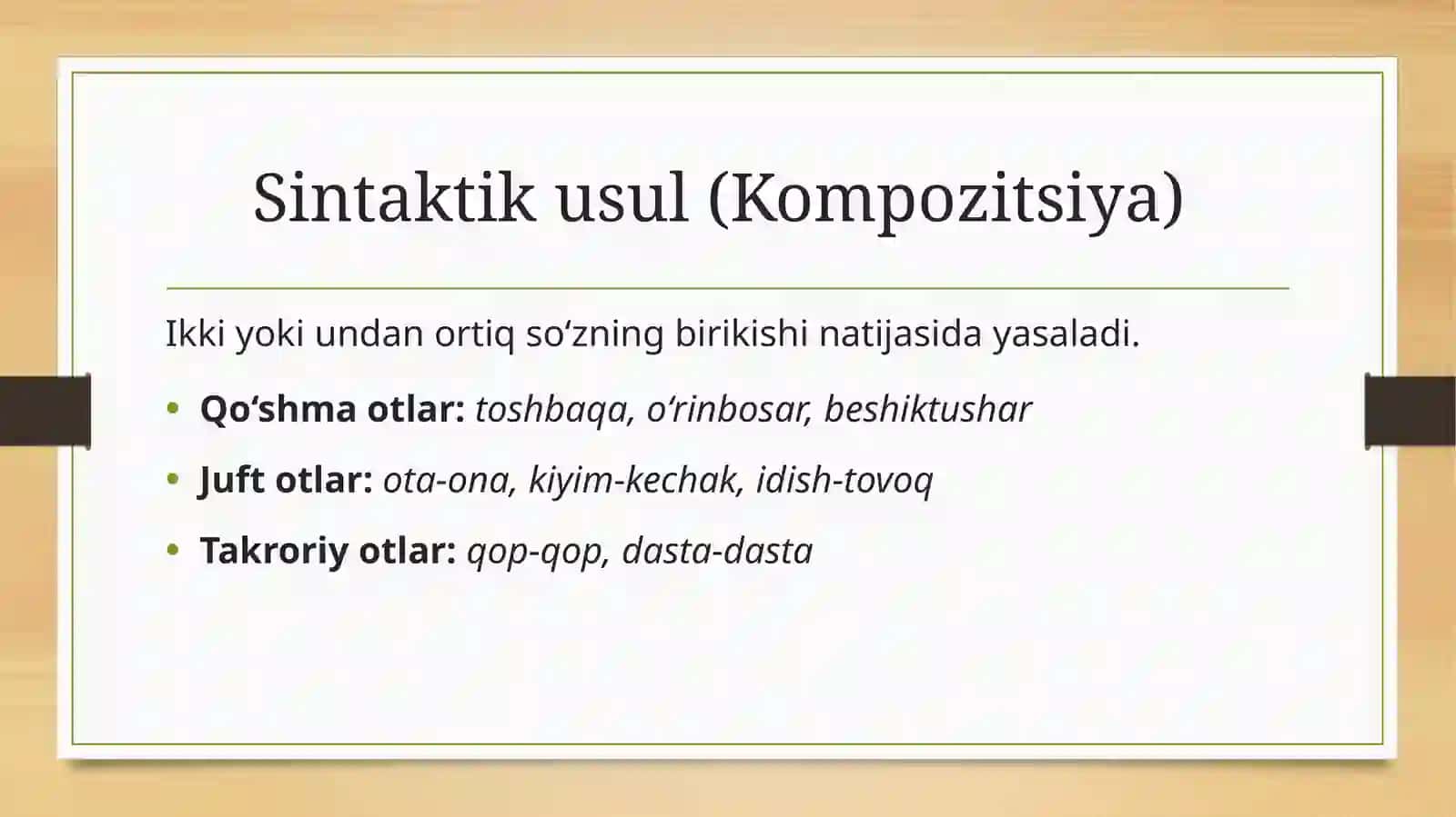 Otning yasalishi 4