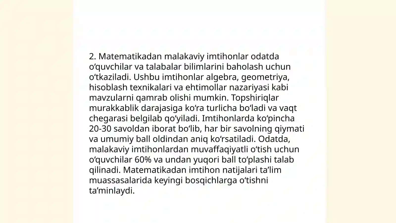 Matematik taʼlim islohotlari 4