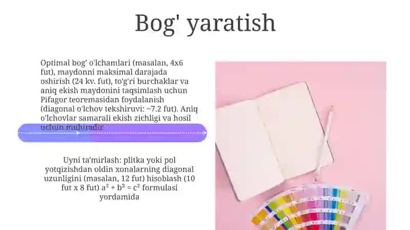 Tomning moyilligini hisoblash 4