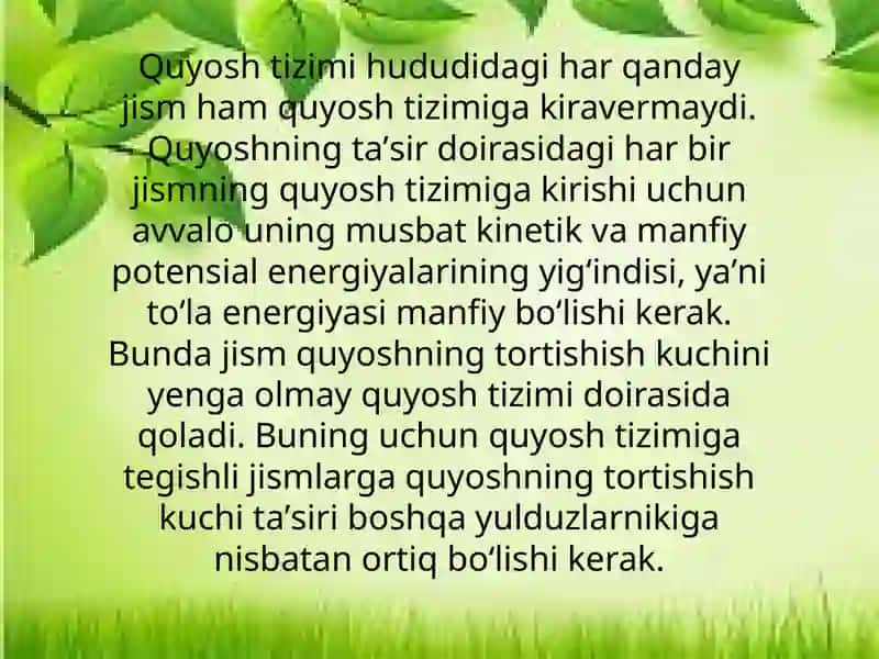 Quyosh tizimi, Quyosh sistemasi 4