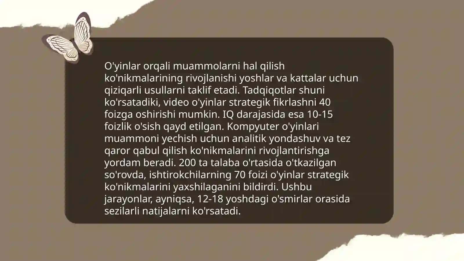 Bolaning psixik o'sishida o'yinning ahamiyati 4