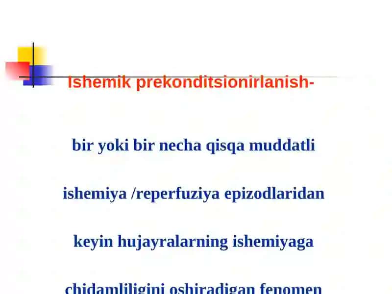 Miokardning koronar qon ta’minotining buzilishiga turli javoblari 4