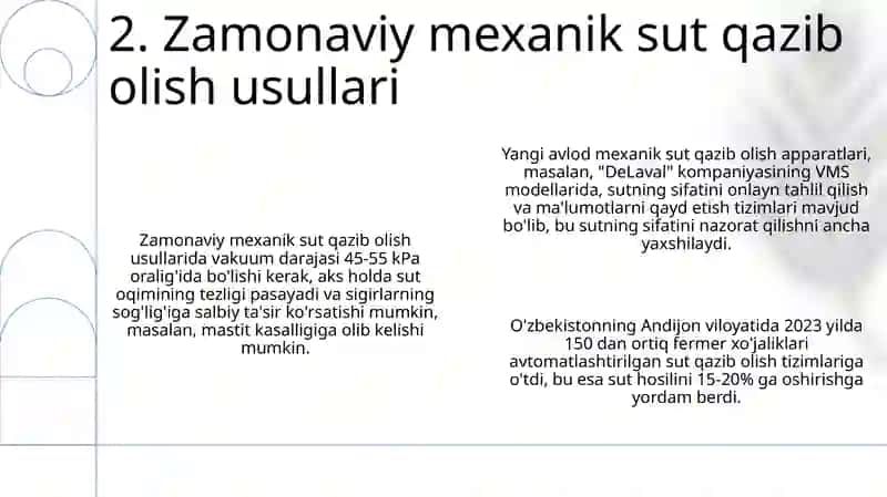 Sutni qazib olish texnologiyalari 4