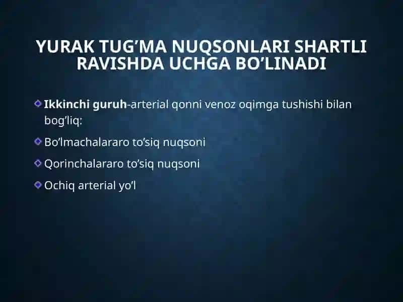 Yuraktug’ma nuqsonlari 4