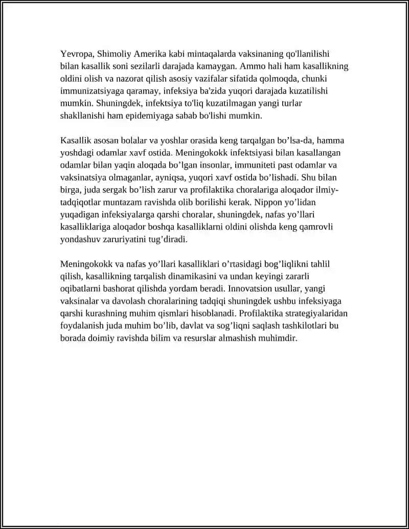 NAFAS YÕLI KASALIGI MININGAKÕKK INFEKSIYASI 4