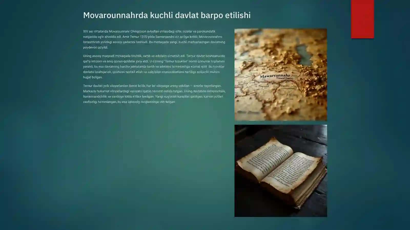Amir Temur: Buyuk sarkarda va davlat arbobi 4
