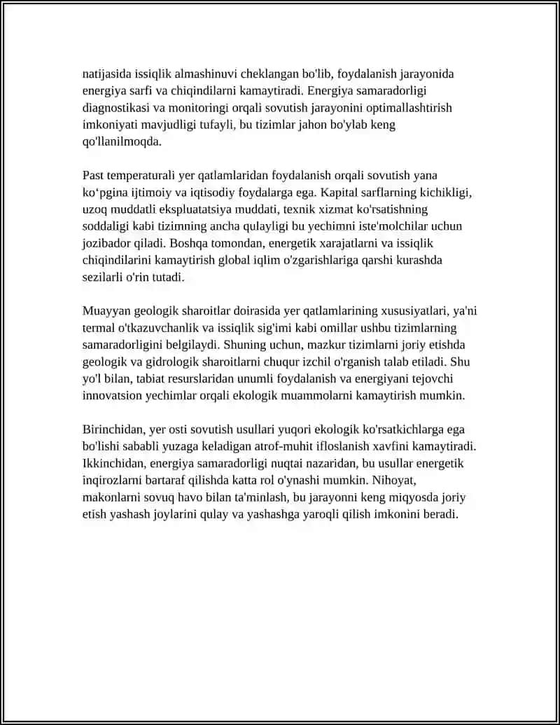 SOVUQLIK OLISH UCHUN PAST TEMPERATURALI IER LARDAN FOYDALANISH 4