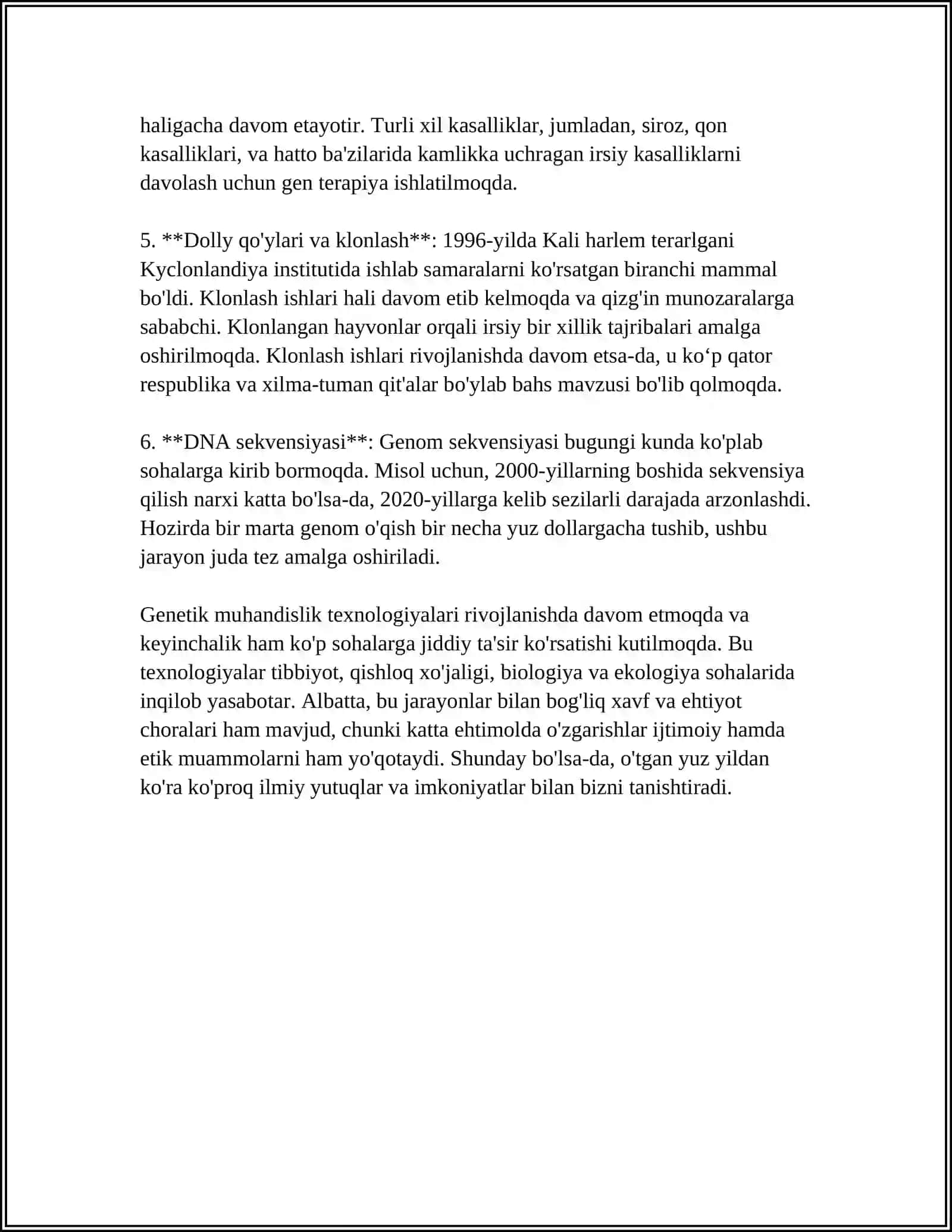 ORGANIZIMLAR GENOTIPINI SUNIY OZGARTIRISH 4
