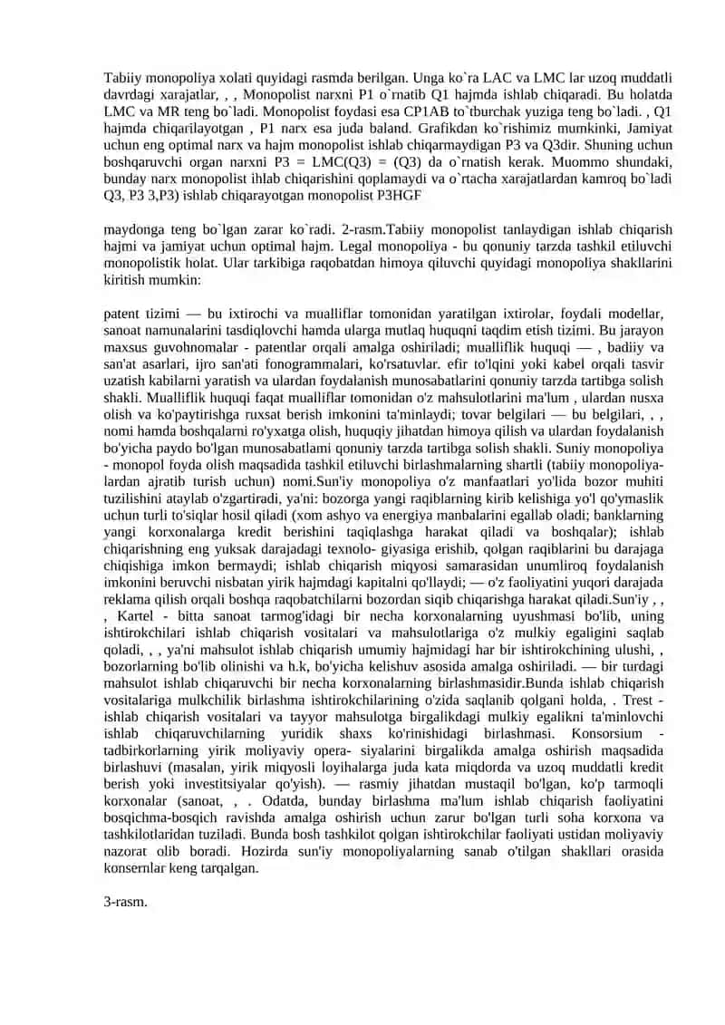 Monopoliya va Monopsoniya 4