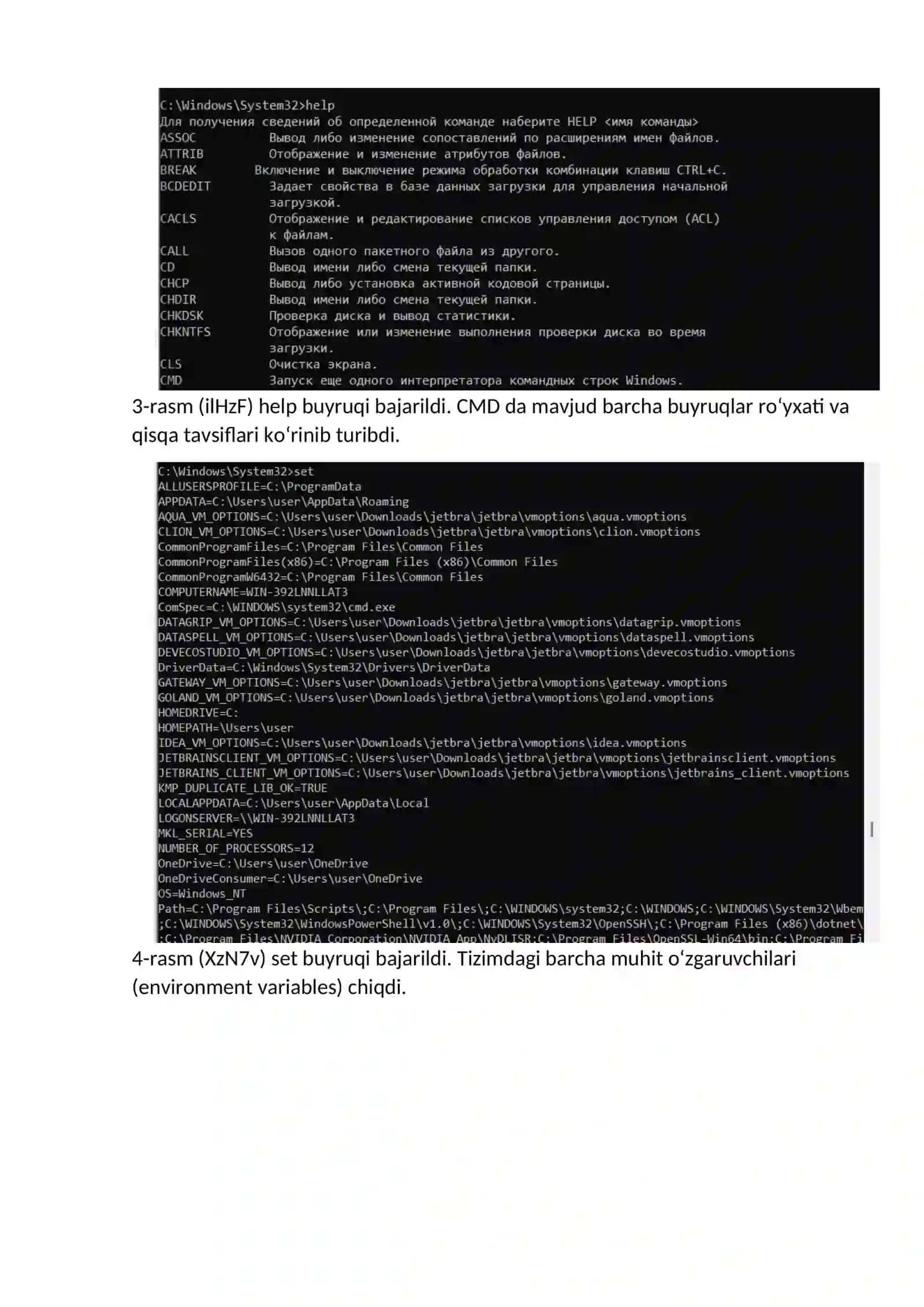 Windowsda buyruqlar satri intepretatori va Powershell muhiti. Powershellda ssenariylar yaratish 4