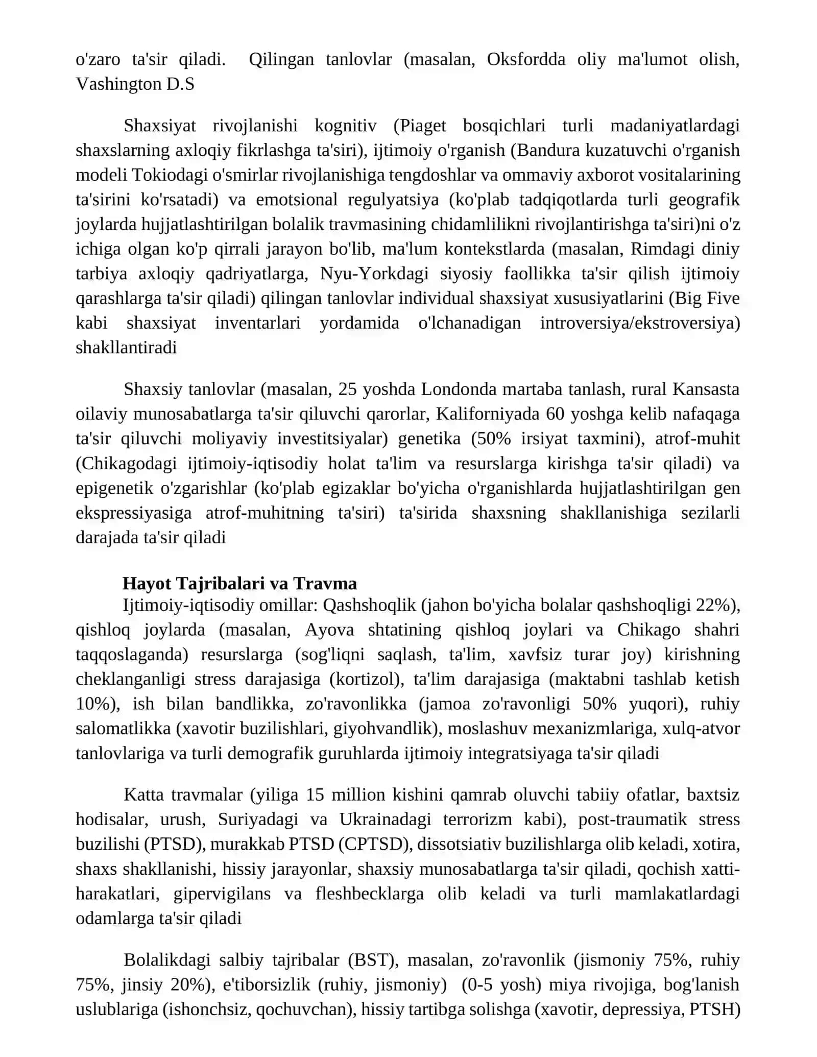 Xarakter shakllanishida tasir etuvchi omillar 4