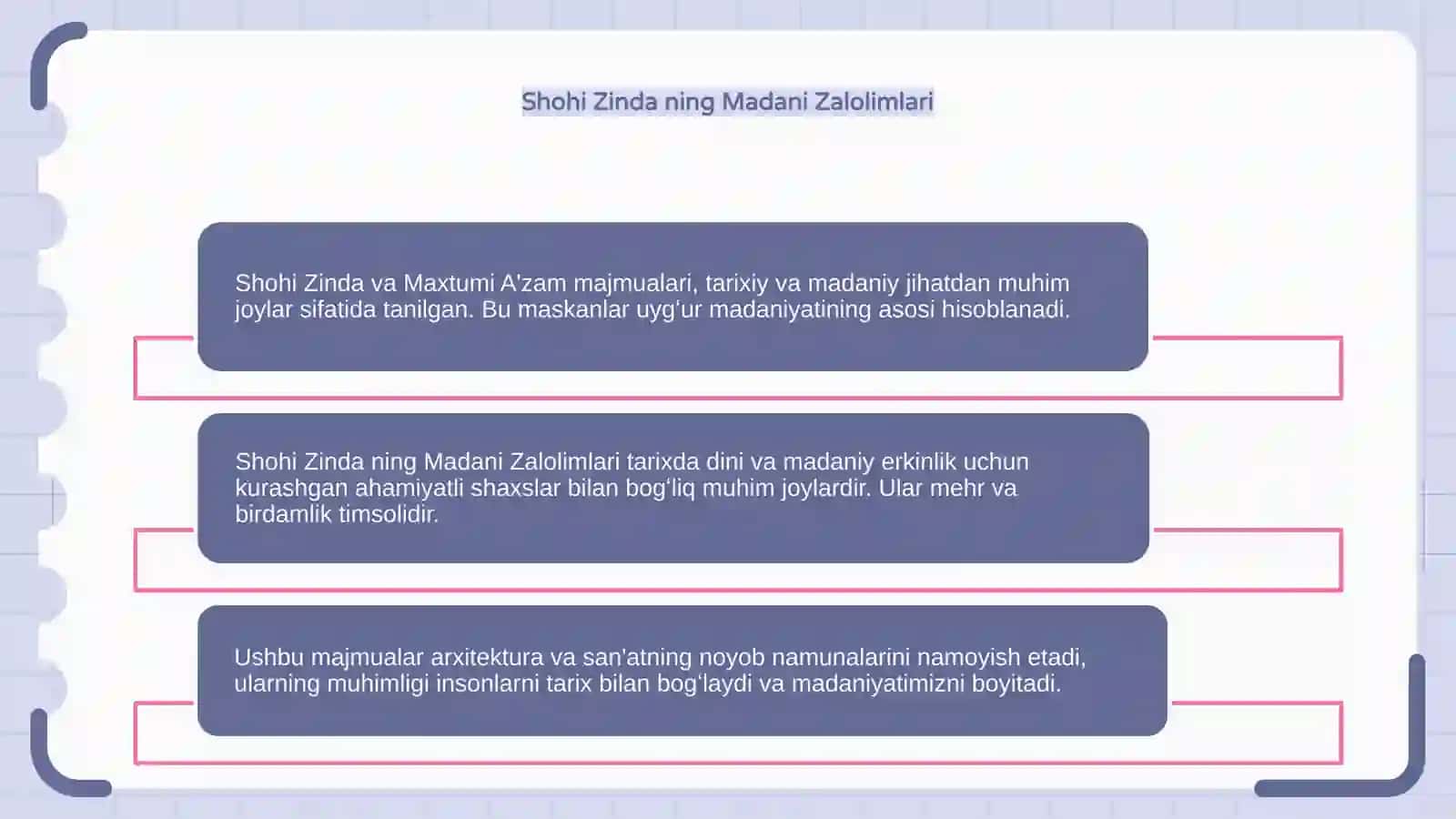 Shohi Zinda va Maxtumi A'zam majmualari 4