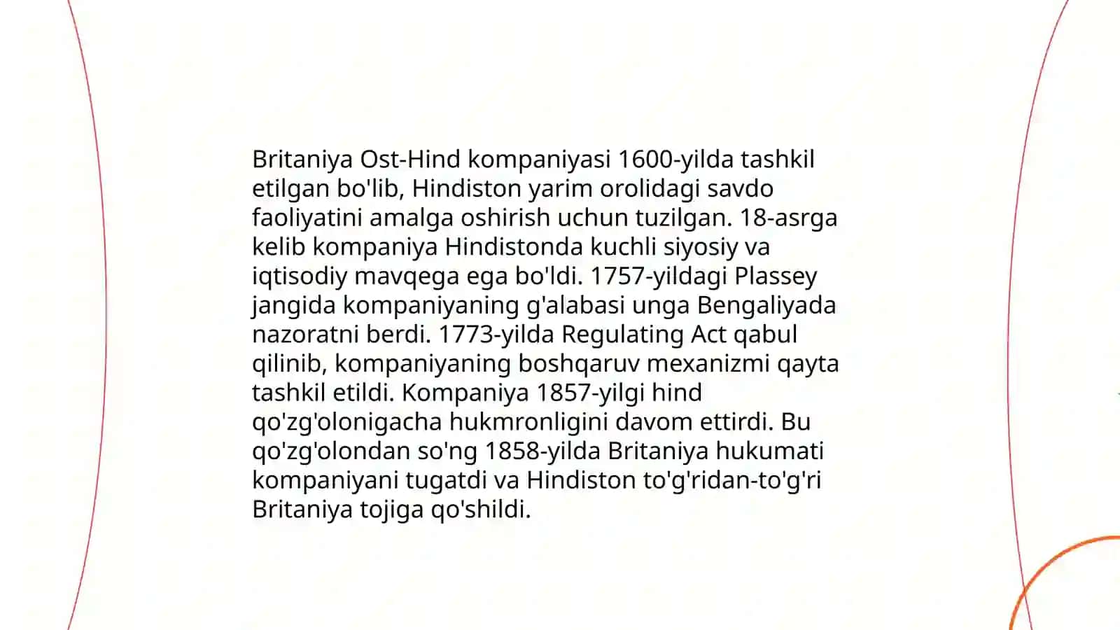 Mustamlakachilik davrining boshlanishi 4