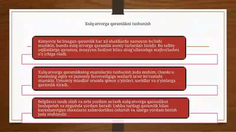 Kimyoviy bo'lmagan qaramlik 4