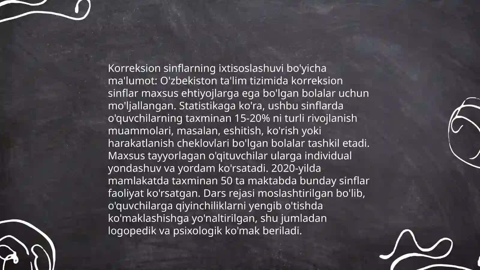 Korreksion sinflarning turlari 4