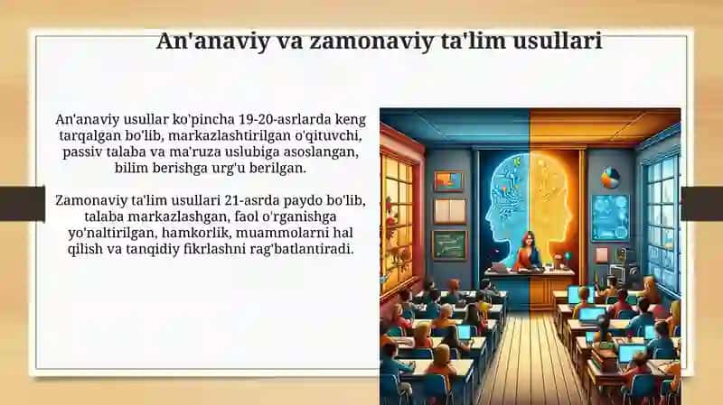 Ta'lim Usullari va Vositalari 4