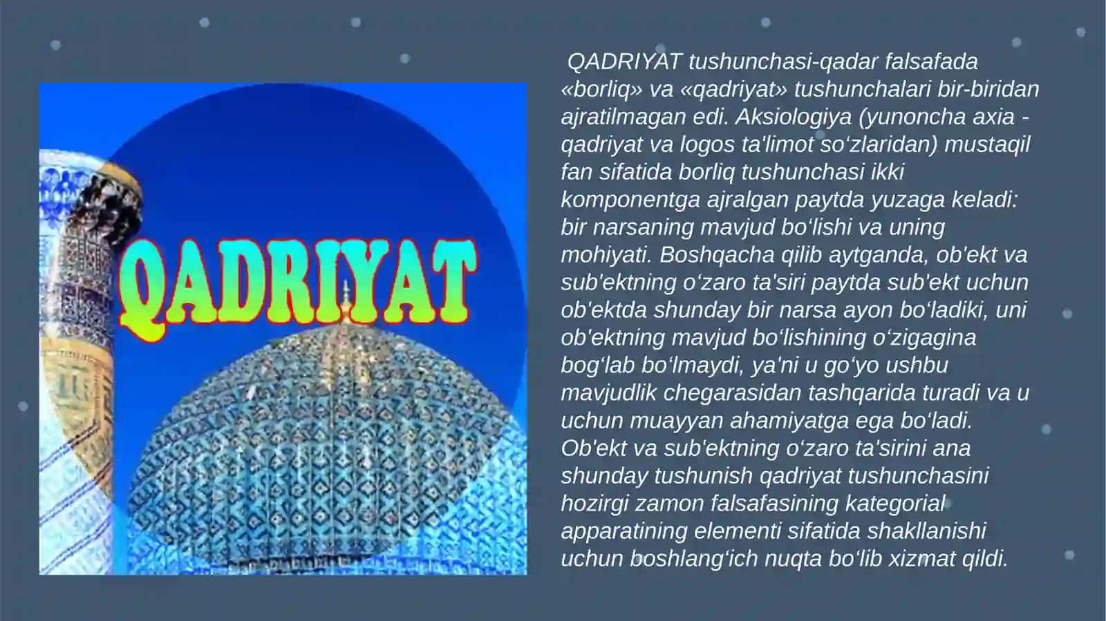FAKT VA QADRIYAT 4