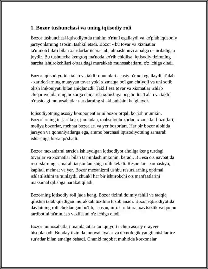 BOZOR VA BOZOR TURLARI 4