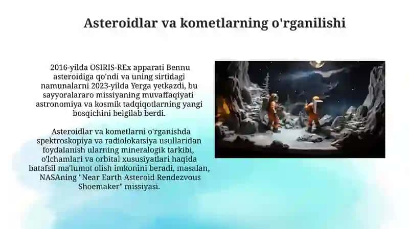 Quyosh sistemasining o'rganilishi 4