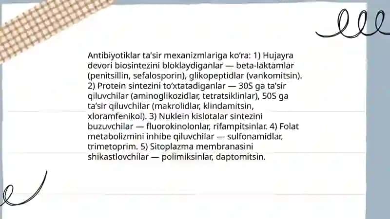 Kimyo terapiya va antibiotiklar 4