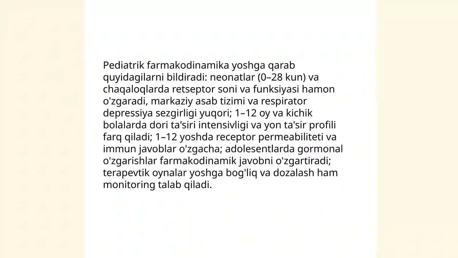 Biologik faol va dorivor moddalarning bola organizmiga ta'siri 4