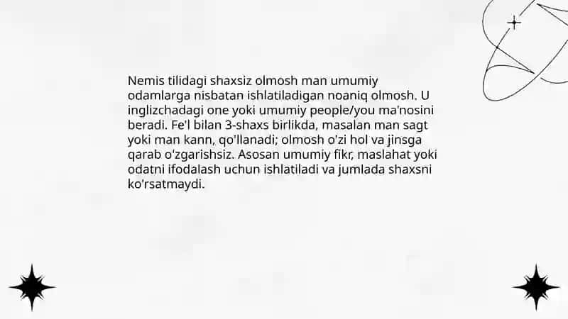 Shaxsiz olmoshlar 4