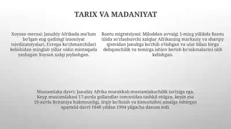 Janubiy Afrika Princessa 4