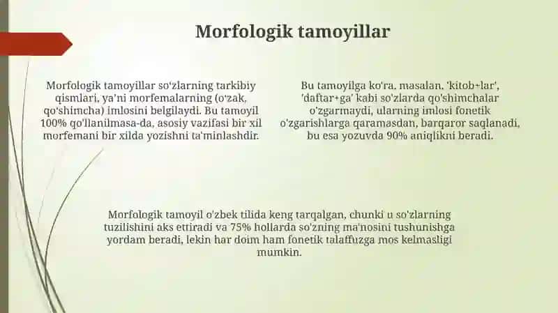 Orfografik tamoyillar 4