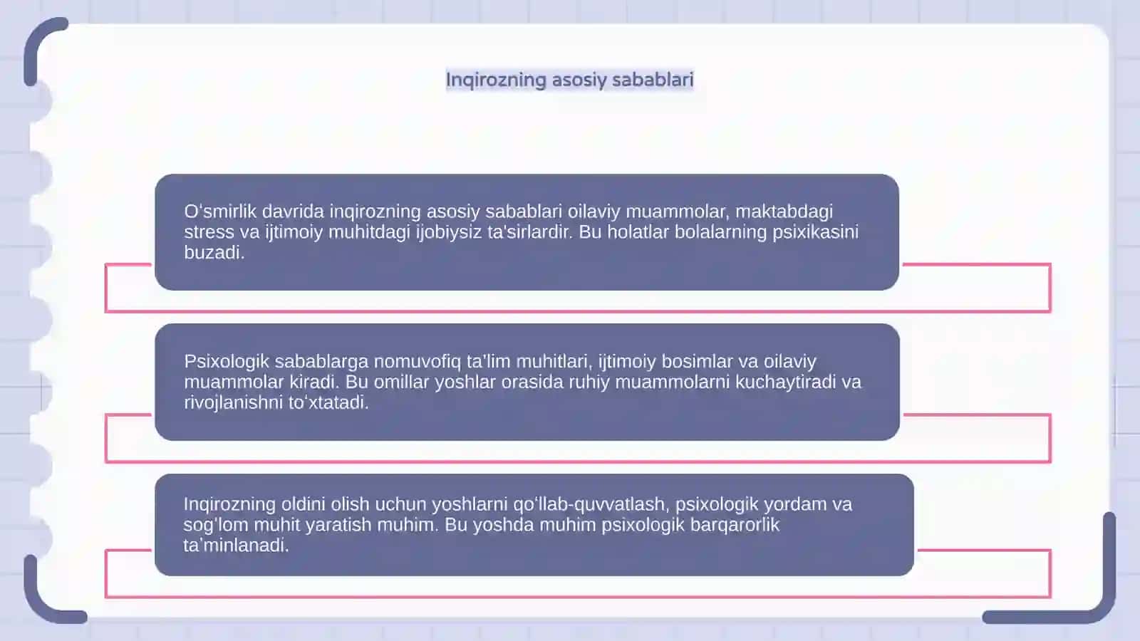 Oʻsmirlik davri inqirozi va psixologik sabablari 4