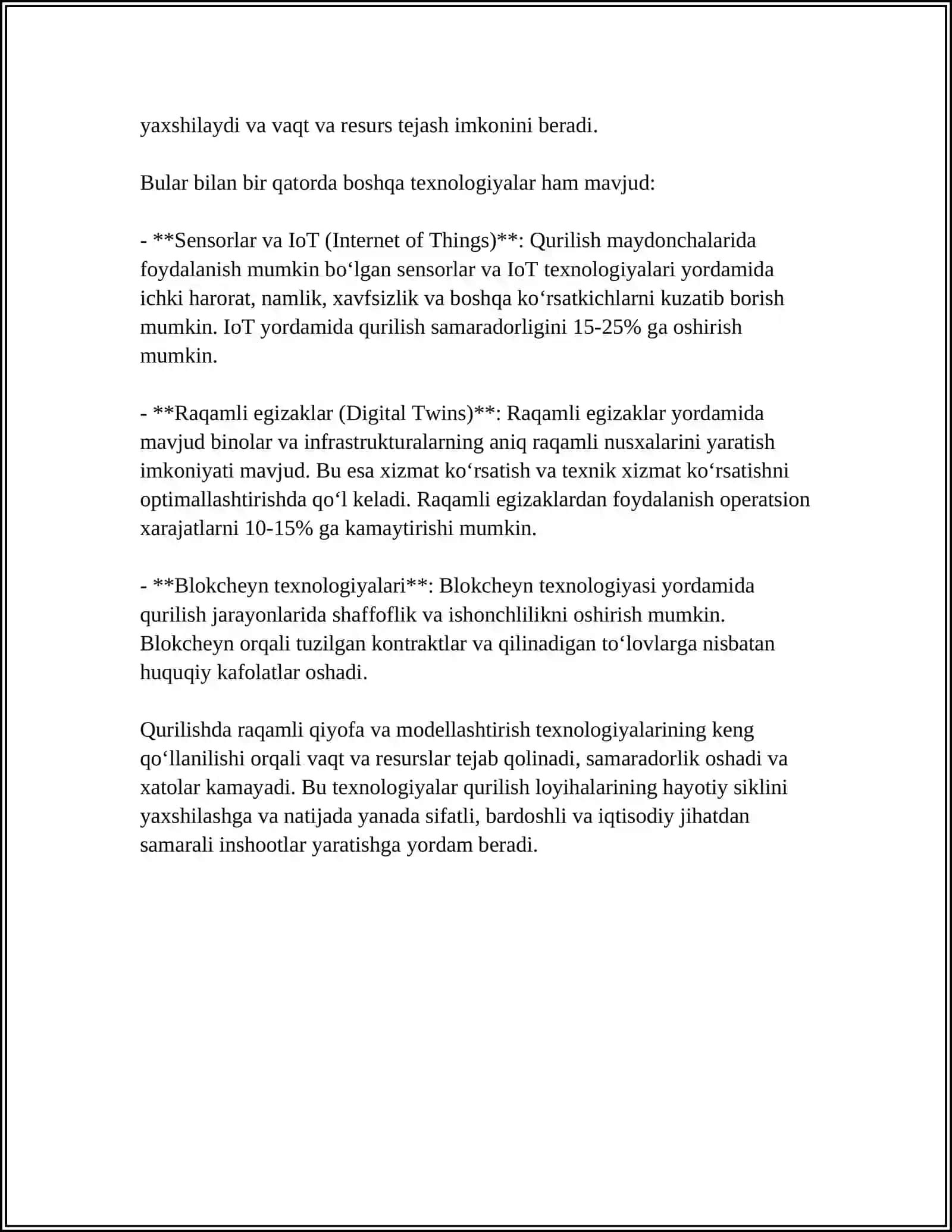 QURILISHDA AXBOROT TEXNALOGIYALARI 4