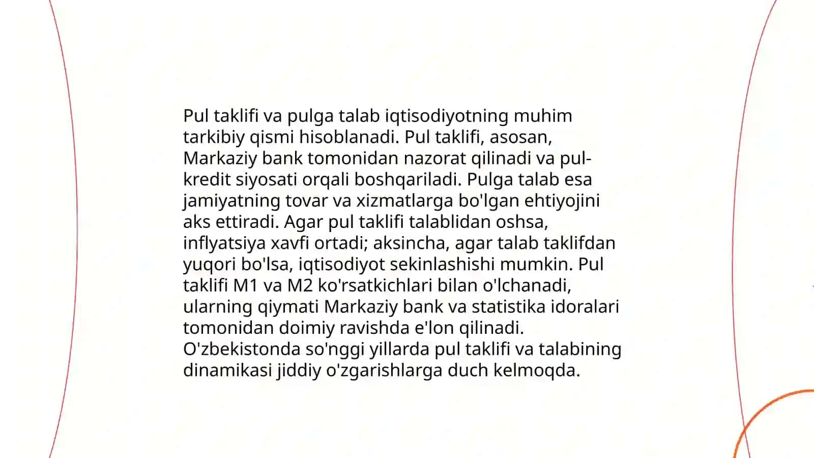 Pul bozorida muvozanat 4
