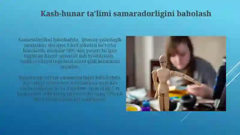 Kasb-hunar ta'limi muammolarining psixologik asoslari 4