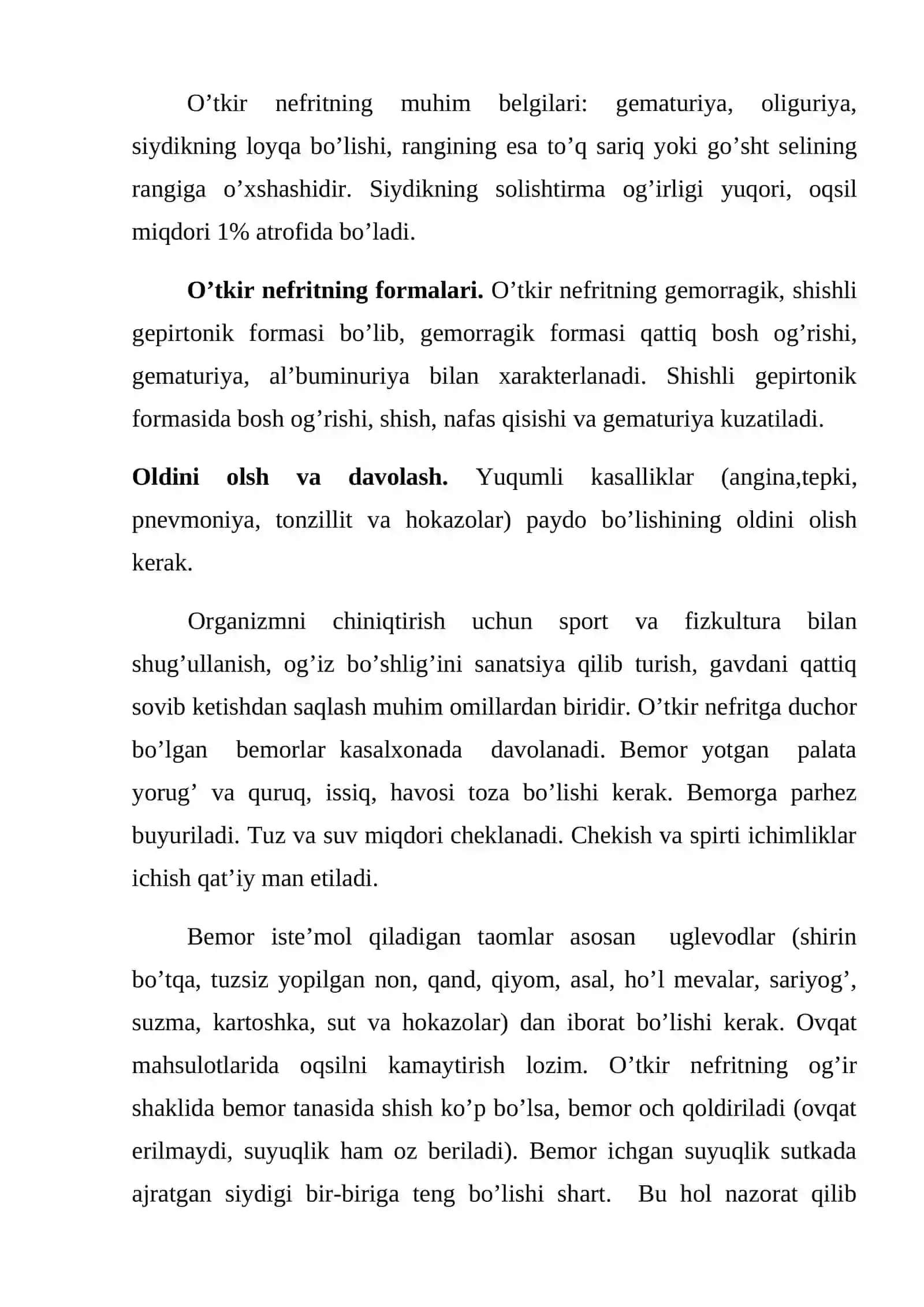 Buyrak va siydik chiqarish yo’llarining kasalliklari 4