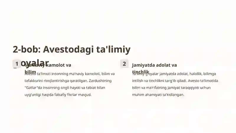 Avestodagi ta'limiy-axloqiy g'oyalar 4