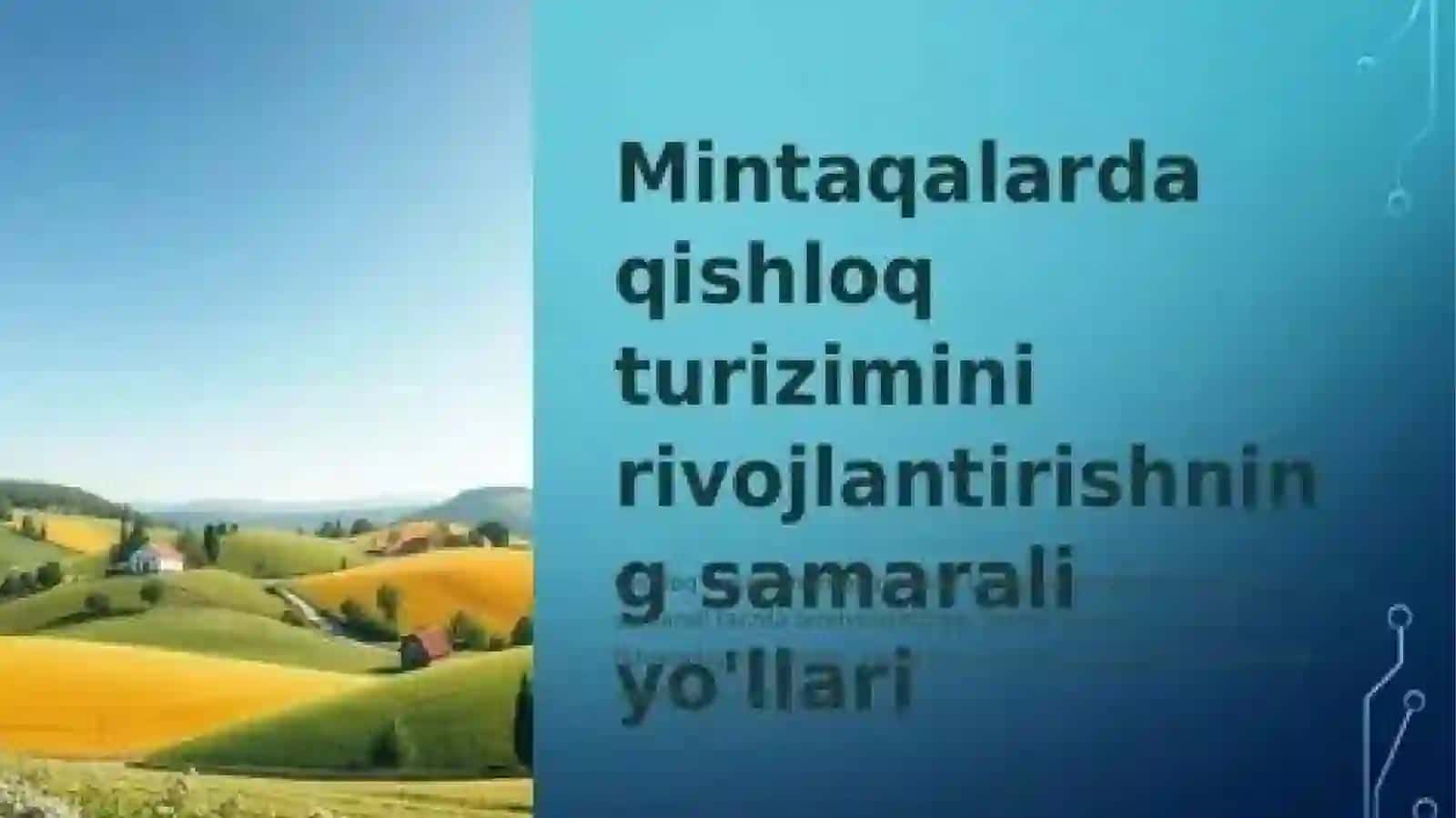 Qishloq turizimini rivojlantirishdagi xalqaro modellar 4