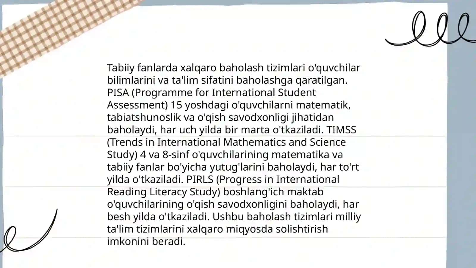 PISA va TIMSS tadqiqotlarining mohiyati 4
