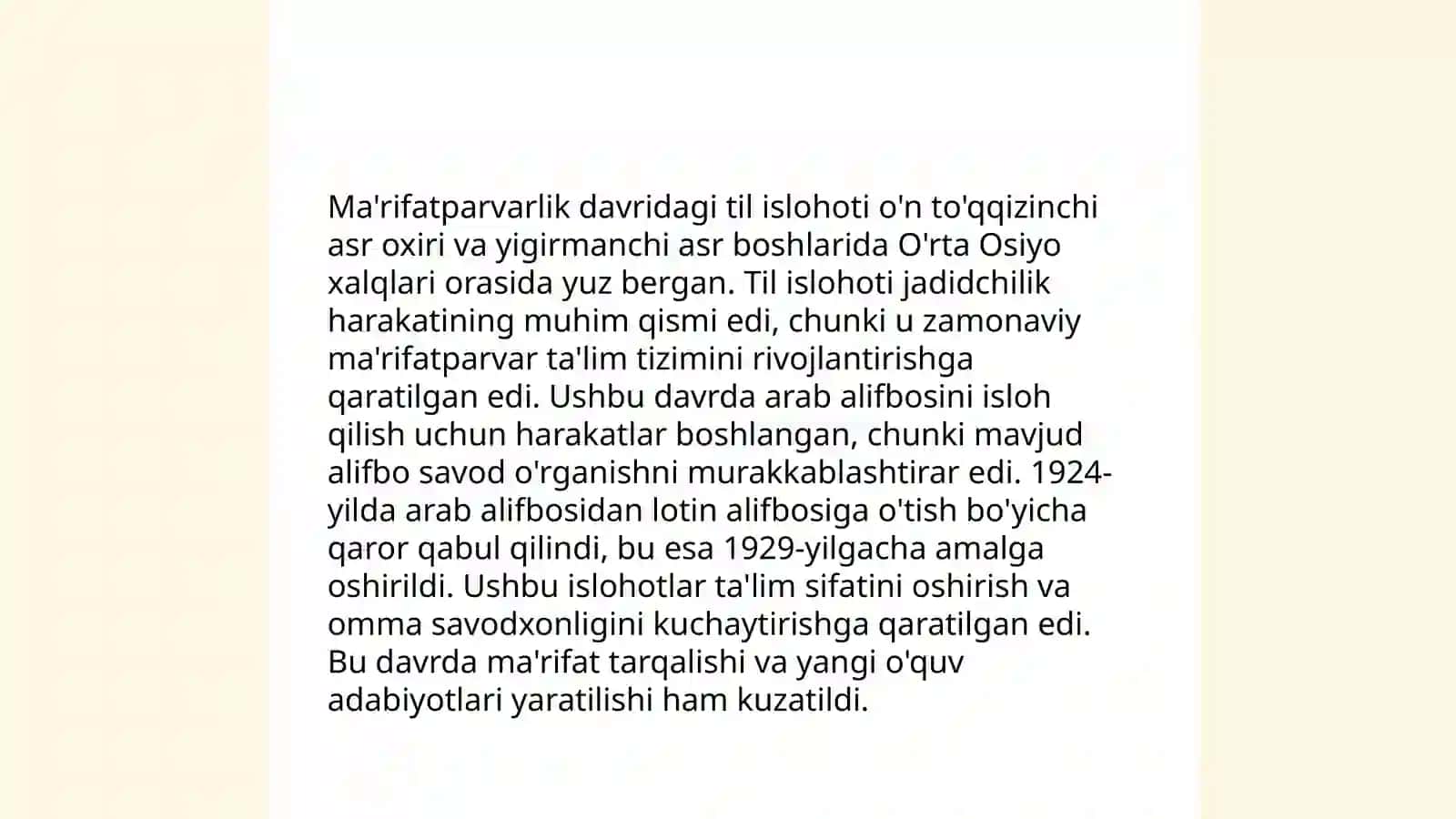 Ma'rifatparvarlik asarlari tili 4