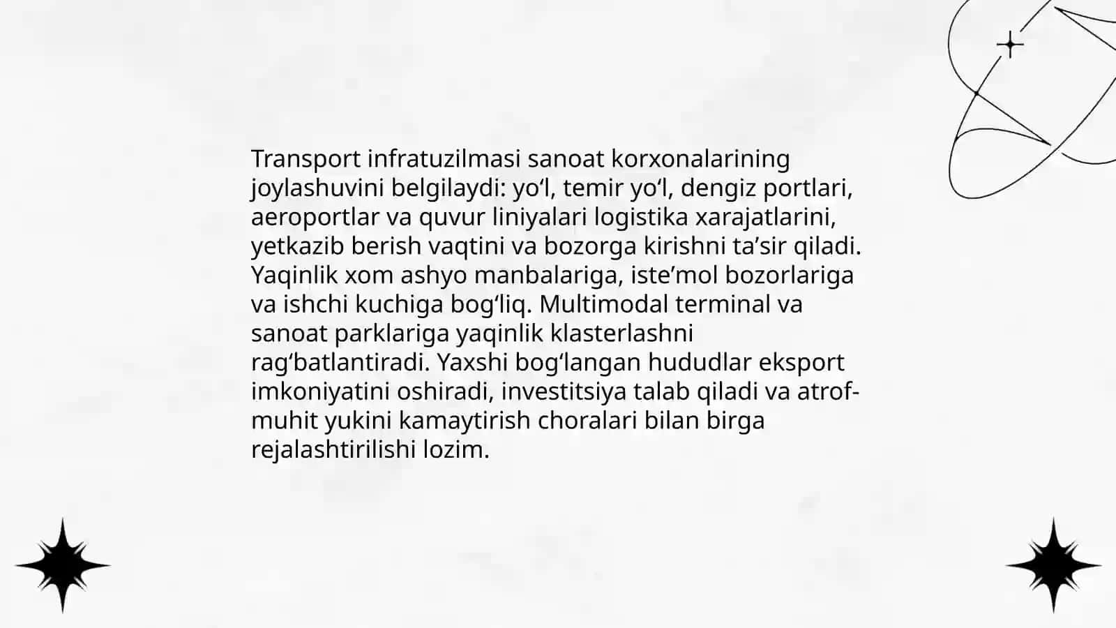 Sanoat tarmoqlarini joylashtirish 4