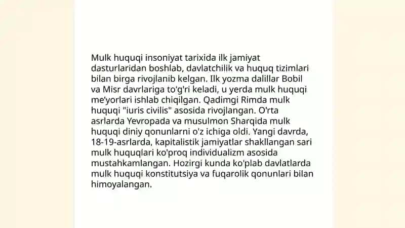 Mulk huquqi nazariyasi 4