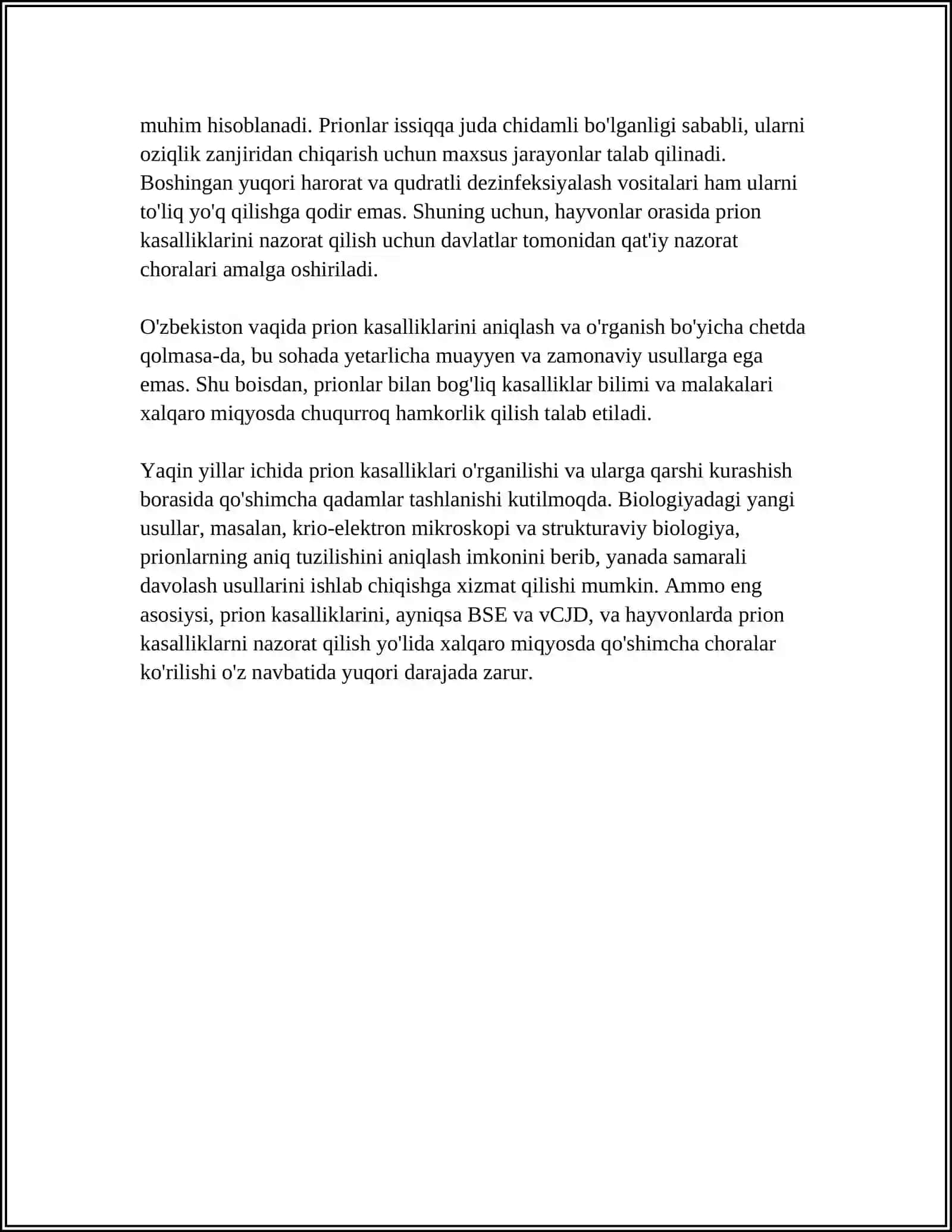 PRIONLARNI AMALIYOTDAGI AXAMIYATI 4