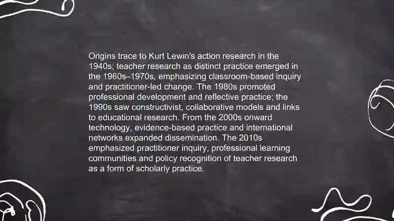 What is teacher research 4