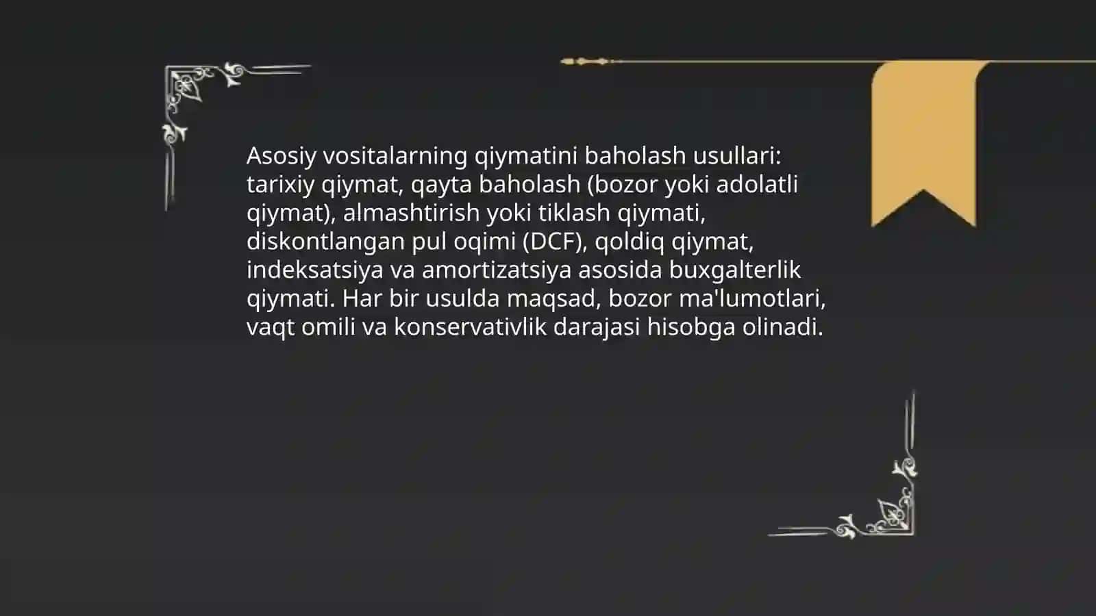 Asosiy vositalar tahlil 4