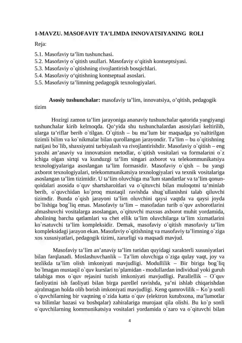 Qarshi Xalqaro Universiteti Mavzusi 4