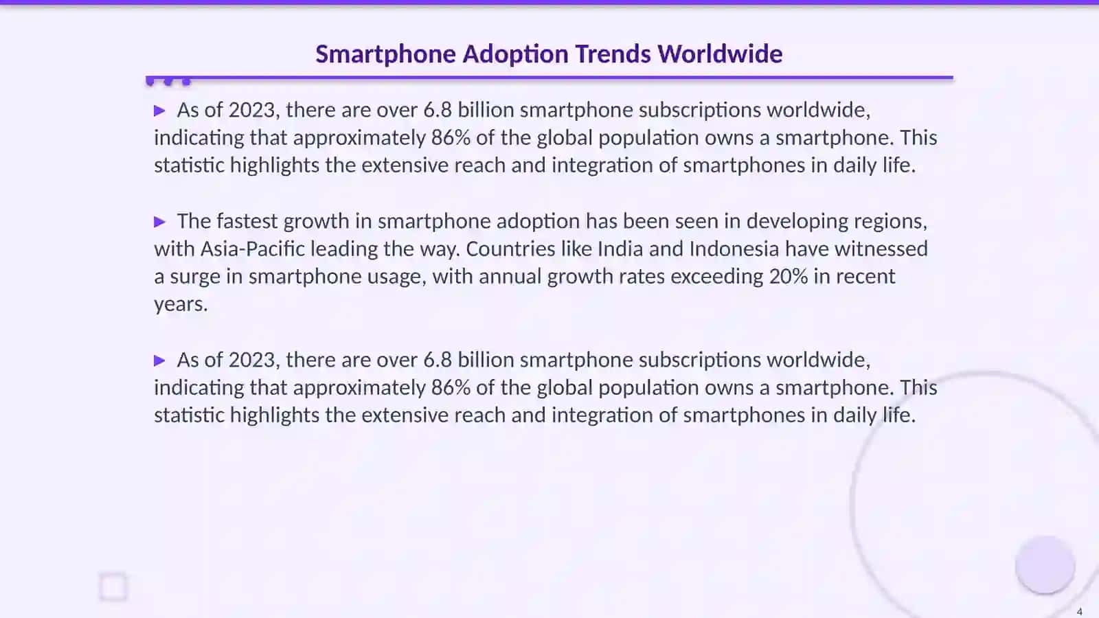 The use of smartphones in daily life 4
