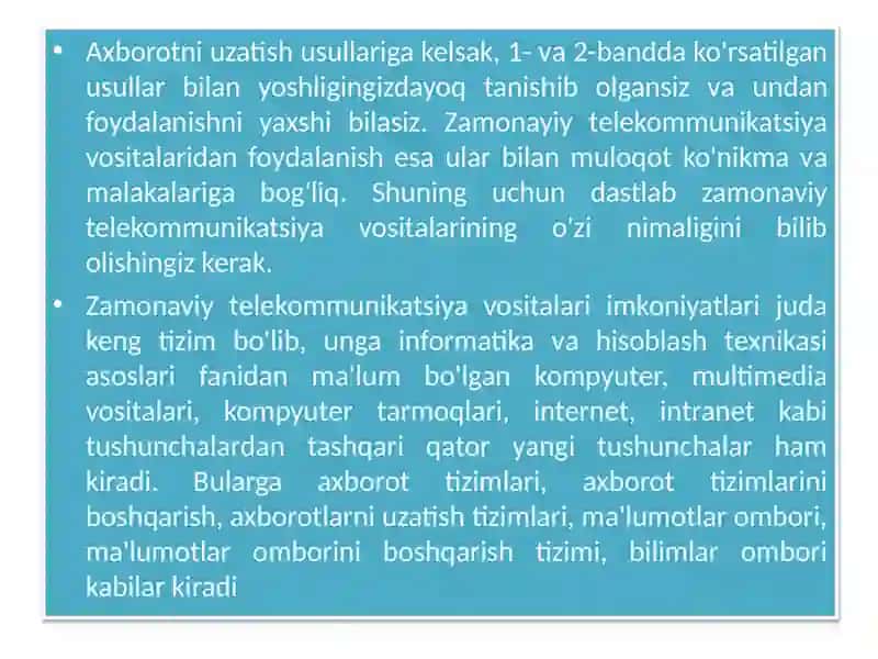Axborot texnologiyalari 4