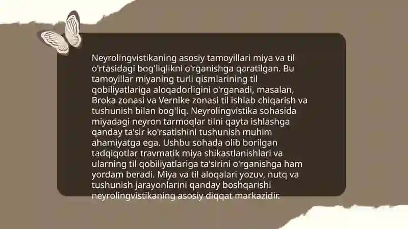Pisixolingvistika va Neyrolingvistika 4