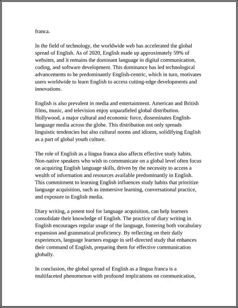 UBIQUITY OF ENGLISH 4